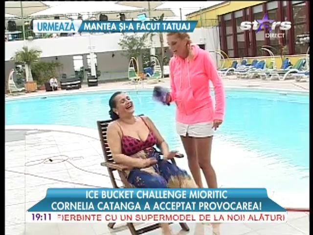 Cornelia Catanga a acceptat provocarea găleții cu apa rece