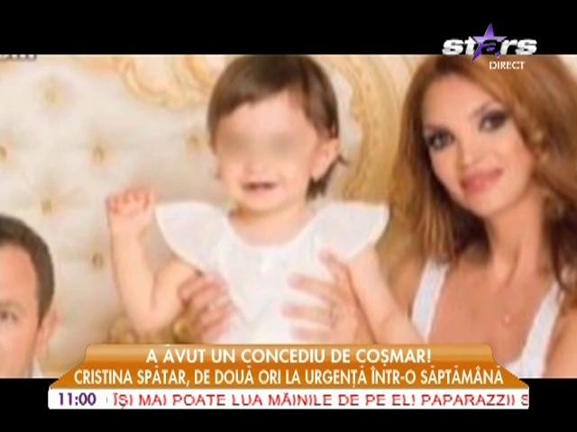 Cristina Spătar, de urgență la spital