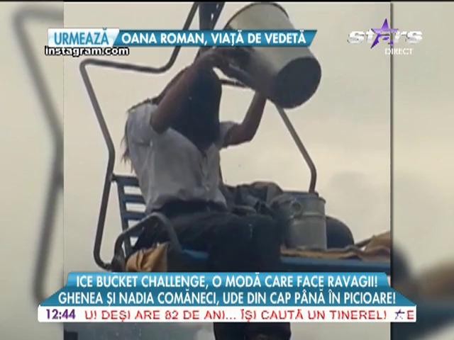 Mădălina Ghenea şi Nadia Comăneci au răspuns provocării Ice Bucket Challenge