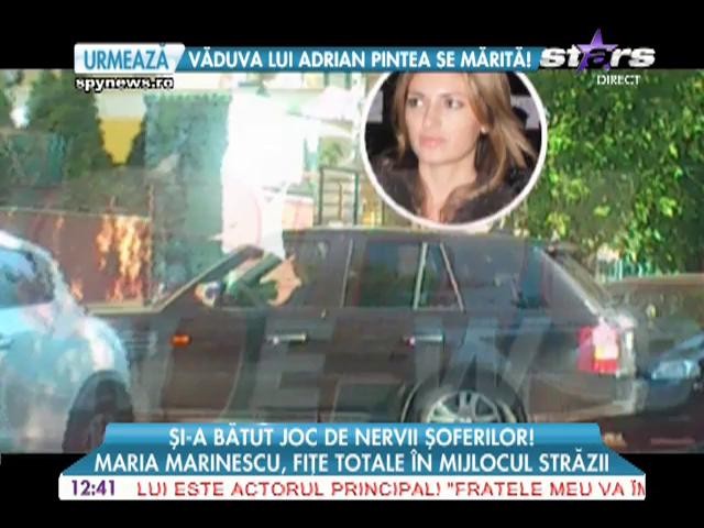 Maria Marinescu, fiţe &icirc;n mijlocul străzii! Nervii şoferilor au fost &icirc;ntinşi la maxim