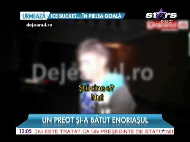 Un preot a snopit &icirc;n bătaie un t&acirc;năr