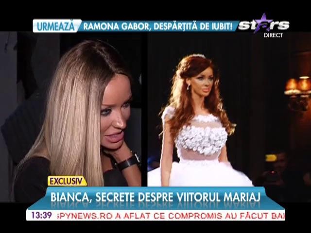Bianca Drăguşanu se vede din nou mireasă
