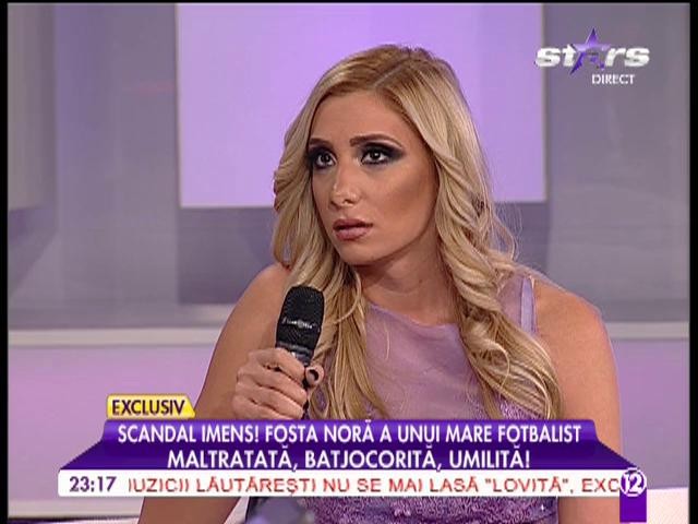 Iasmina Nistorescu, fosta noră a fotbalistului Toni Doboş: "Fosta soacră mi-a spus să renunț la sarcină!"
