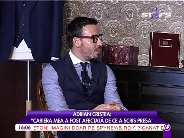 Adrian Cristea: "Sunt un om normal, nu fac nimic ieșit din comun"