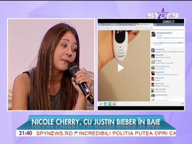 Nicole Cherry, cu Justin Bieber &icirc;n baie!
