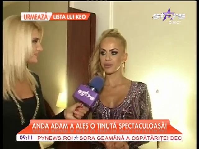 Anda Adam, ținută excentrică la premiile Music Awards