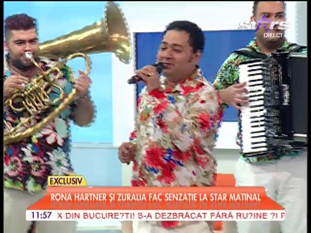 Rona Hartner și Zuralia, show muzical la &rdquo;Star Matinal de Weekend&rdquo;
