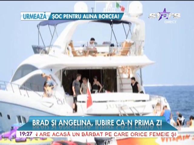 Brad Pitt şi Angelina Jolie, lună de miere de vis