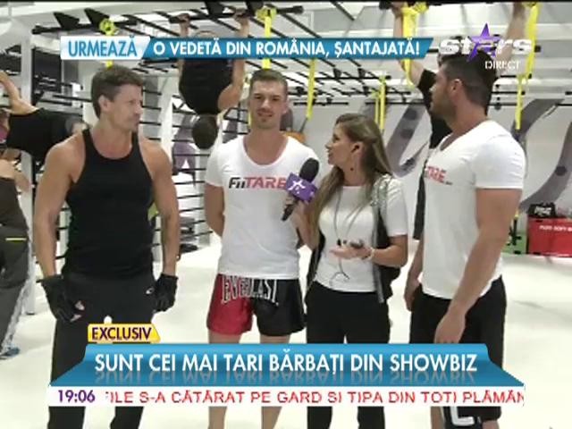 Actorul american Paul Logan, Victor Slav şi Bogdan Vlădău, surprinşi &icirc;mpreună la antrenamente!
