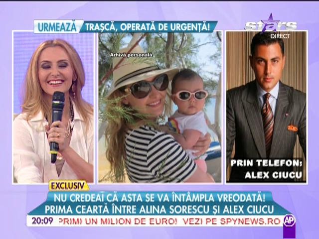 Prima ceartă &icirc;ntre Alina Sorescu şi Alex Ciucu