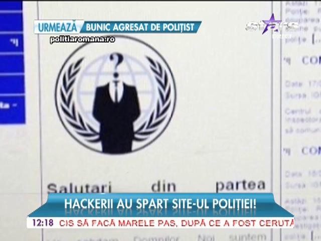 Hackerii de la gruparea "Anonymous Rom&acirc;nia" au spart site-ul poliţiei!