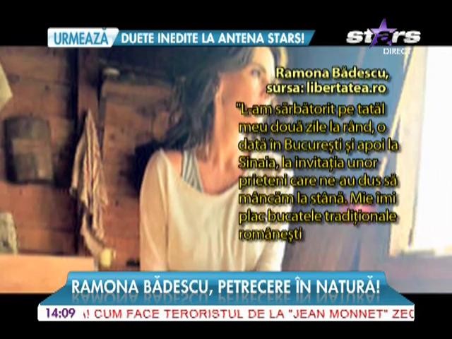 Ramona Bădescu, petrecere &icirc;n natură