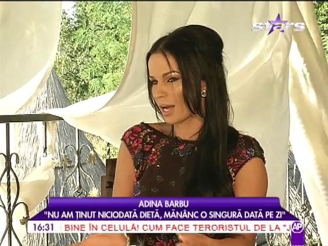 Adina Barbu: &rdquo;Nu am ținut niciodată dietă, măn&acirc;nc o singură dată pe zi&rdquo;