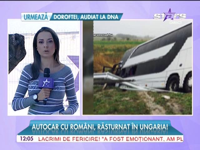 Autocar cu rom&acirc;ni, răsturnat &icirc;n Ungaria!