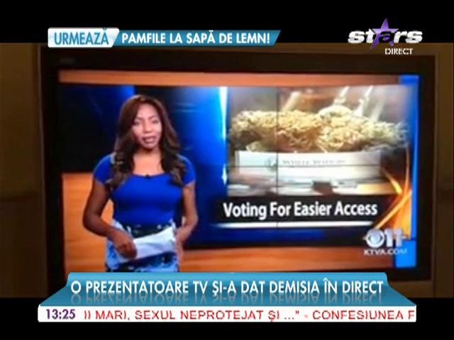 O prezentatoare TV şi-a dat demisia &icirc;n direct