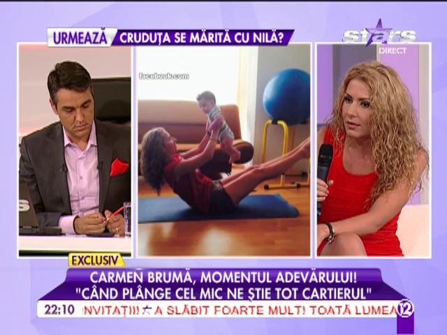 Carmen Brumă: "Am avut curaj să-l las pe Mircea cu Vlad, două ore"