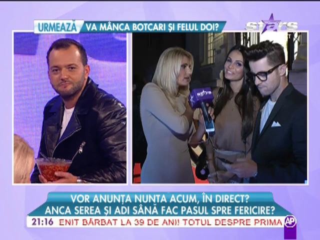 Anca Serea şi Adi S&acirc;nă au anunţat nunta, &icirc;n direct!
