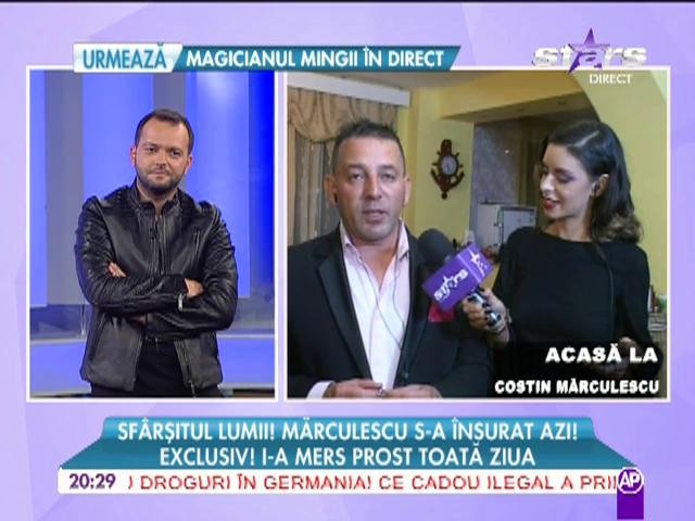 Costin Mărculescu s-a &icirc;nsurat, astăzi! Iată primele declaraţii!