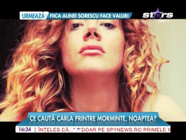 Carla Oloş are o pasiune cel puţin bizară: se plimbă noaptea printre morminte!