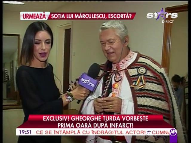 Exclusiv! Gheorghe Turda, prima declaraţie după infarct!
