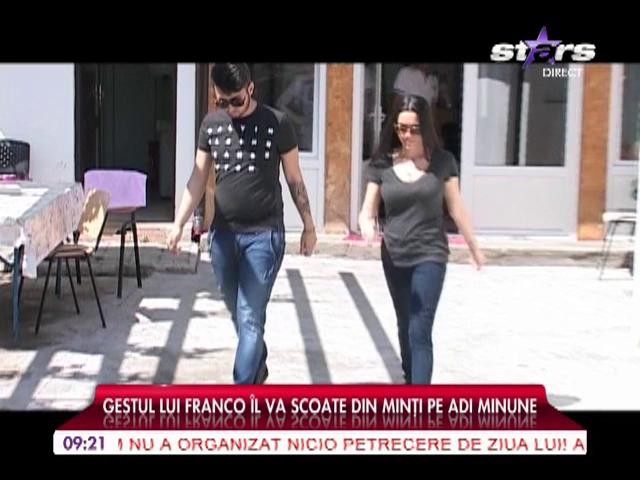 Gestul lui Franco &icirc;l va scoate din minţi pe Adi Minune