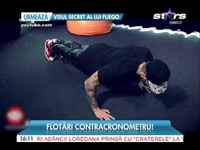 Alex Velea, demonstraţie de senzaţie! Iată c&acirc;te flotări a făcut artistul &icirc;n 30 de secunde