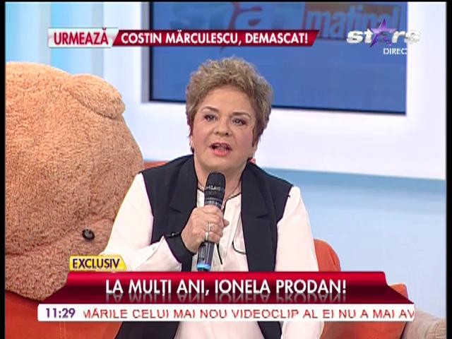 Ionela Prodan, supriză dulce la &rdquo;Star Matinal&rdquo;