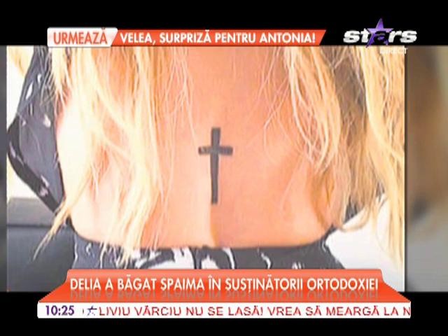 Delia a băgat spaima &icirc;n susţinătorii ortodoxiei cu noul tatuaj!