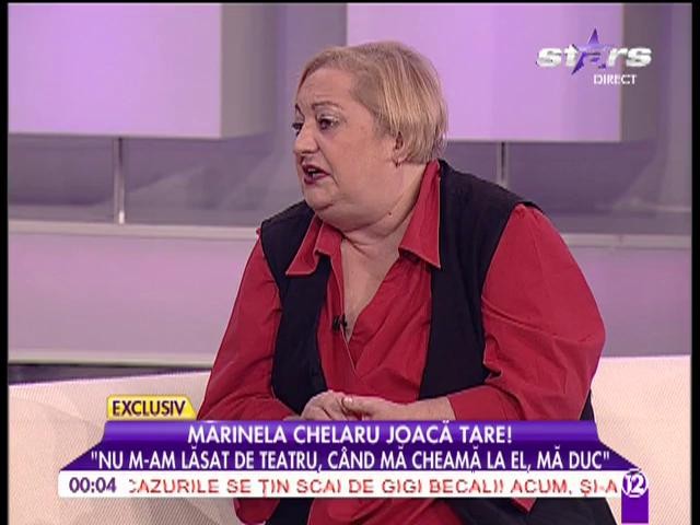 Marinela Chelaru: "Nu m-am lăsat de teatru"