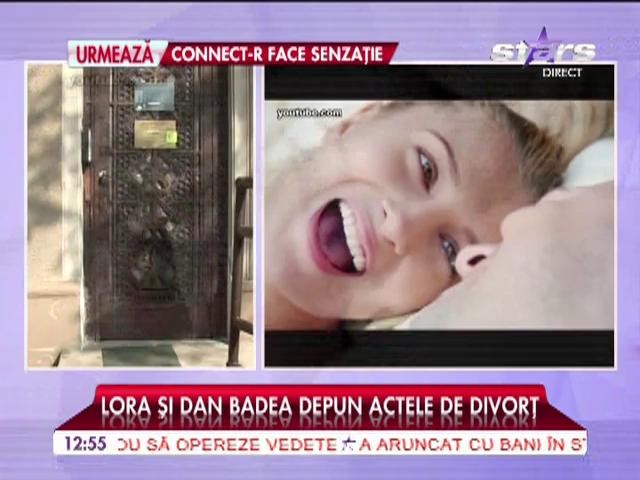 Lora şi Dan Badea depun actele de divorţ