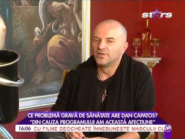Dan Capatos: &rdquo;Nu pot să adorm mai devreme de ora 5 dimineața&rdquo;