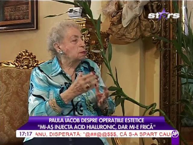 Paula Iacob: &rdquo;Mi-aș injecta acid hialuronic, dar mi-e frică&rdquo;