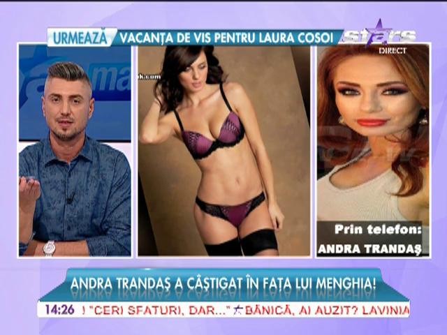 Andra Trandaş a c&acirc;știgat &icirc;n fața lui Catrinel Menghia!