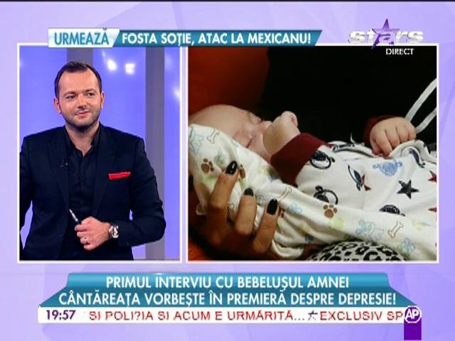 Primul interviu cu bebeluşul Amnei! Artista spune că după naştere a intrat &icirc;n depresie!