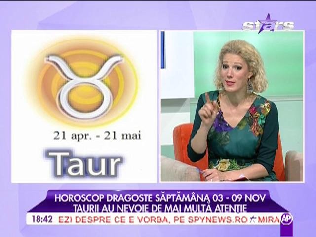 Astrologul Camelia Pătrăşcanu prezintă horoscopul pentru dragoste, în perioada 3 - 9 noiembrie.