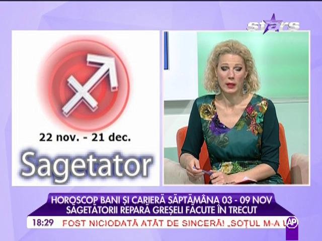 Astrologul Camelia Pătrăşcanu prezintă horoscopul pentru bani şi carieră, în perioada 3 - 9 noiembrie.