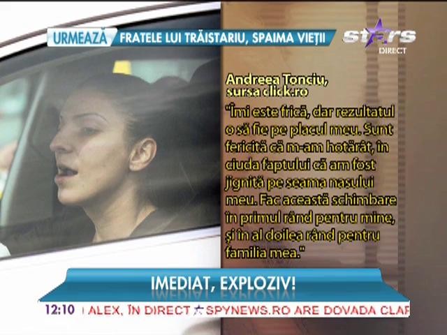 Andreea Tonciu se operează la nas