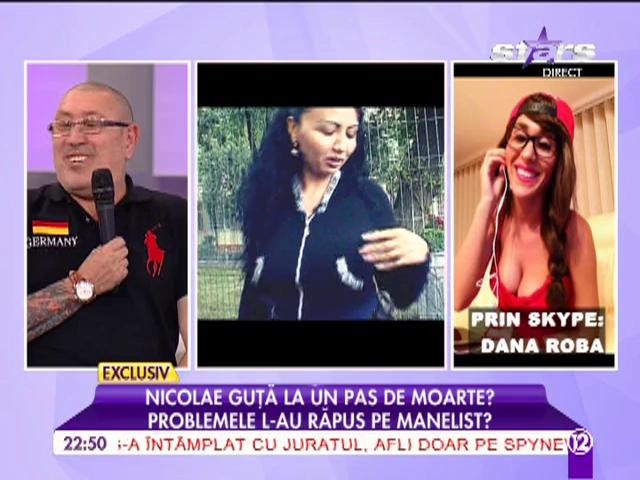 Dana Roba &icirc;l face praf pe Nicolae Guţă: "M&acirc;nca precum un porc"