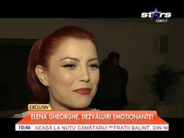 Elena Gheorghe, dezvăluiri emoţionante