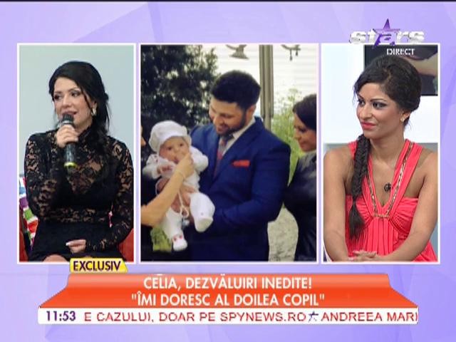 Celia, &icirc;n lacrimi: Cel mai frumos sentiment este acela de a fi mamă