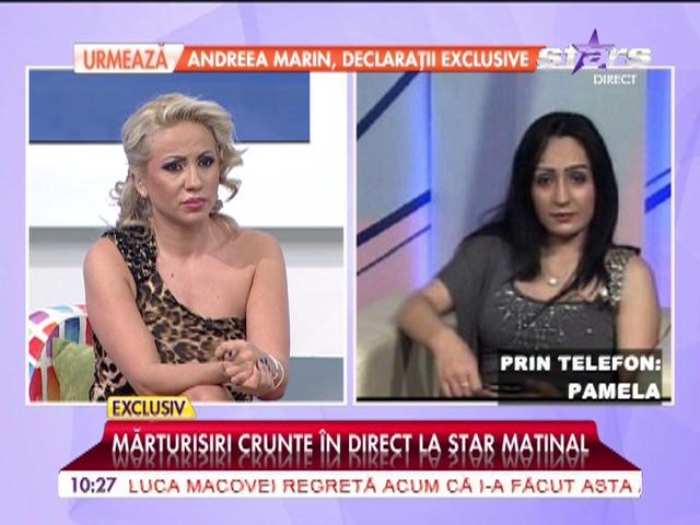 Dansatoarea Pamela a ajuns la urgenţă