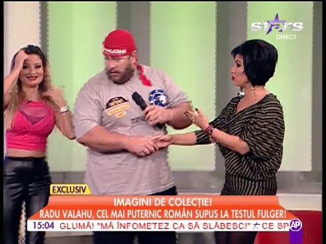 Adriana Bahmuţenu luată pe sus &icirc;n emisiune