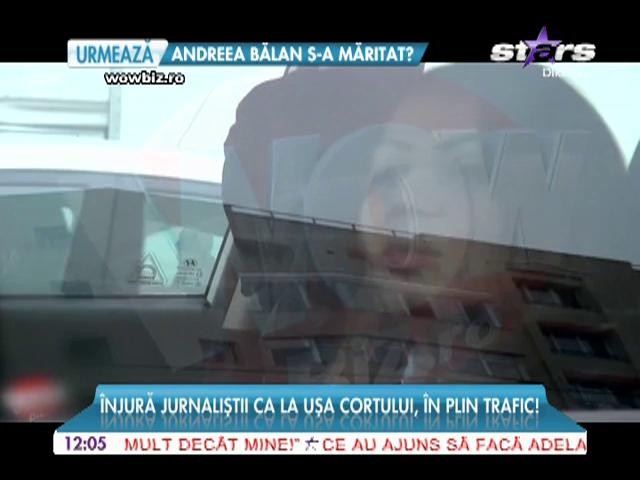 Narcisa a revenit la vechile obiceiuri! &Icirc;njură jurnaliştii ca la uşa cortului, &icirc;n plin trafic