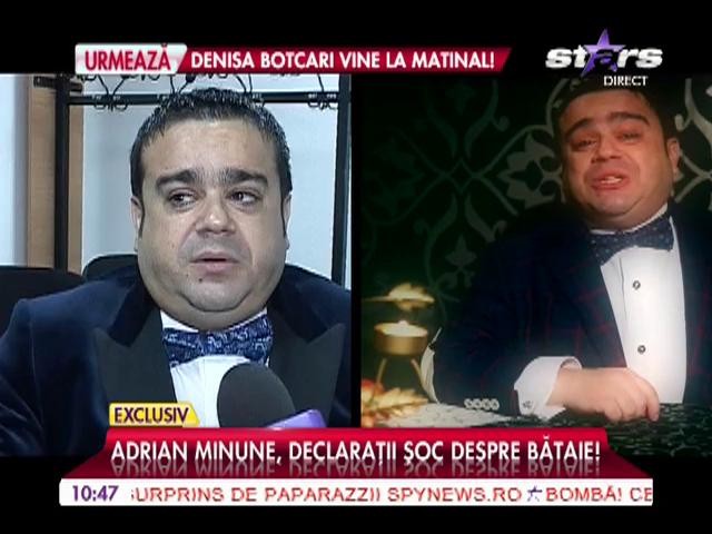 Adrian Minune, declaraţii şoc despre bătaie: Cineva a băut puţin mai mult