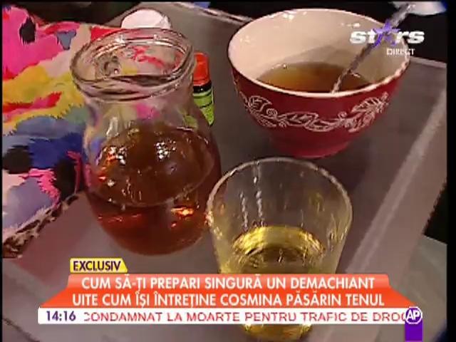 Cum să-ţi prepari singură un demachiant? Uite cum &icirc;şi menţine Cosmina Păsărin tenul