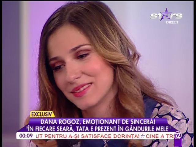 Dana Rogoz despre moartea tatălului ei