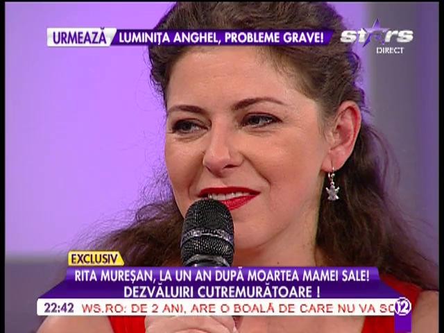 Rita Mureşan, mesaj pentru mama