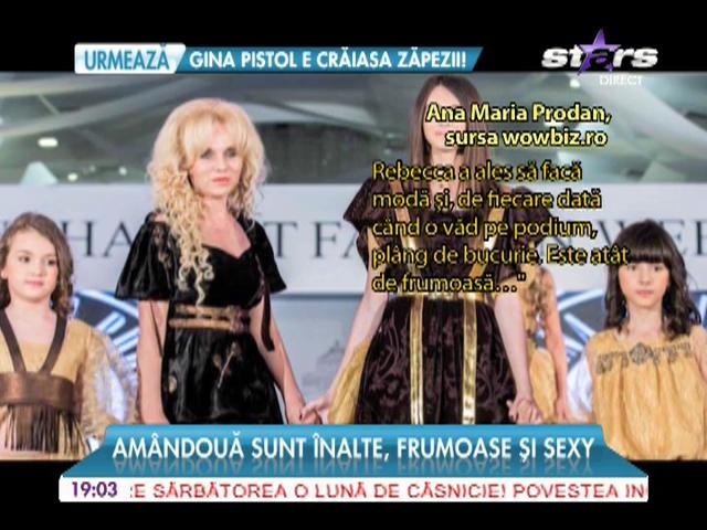 Anamaria Prodan, m&acirc;ndră de fetele ei! Ambele sunt frumoase şi sexy