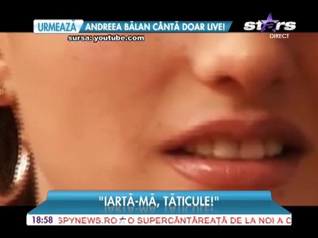 Asta e dorinţa cea mai mare a Nicoletei Guţă: "Iartă-mă, tăticule"