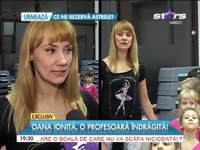 Oana Ioniţă, o profesoară &icirc;ndrăgită! Bebeluşa &icirc;ndrumă viitoarele balerine
